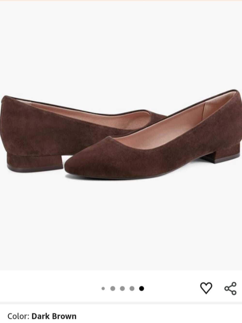 NEW ROCKPORT Size 11M Women's Tessa pointy toe dress shoes flats in Dark Brown